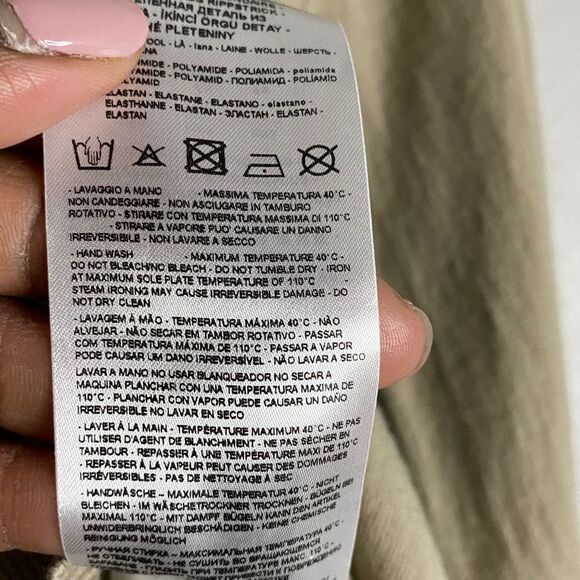 Armani Exchange Women’s Soft Tan Turtleneck Sweater - Picture 8 of 9